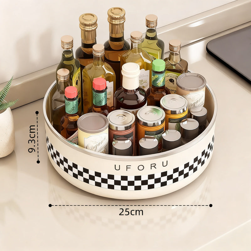 Rotating spice rack for the countertop