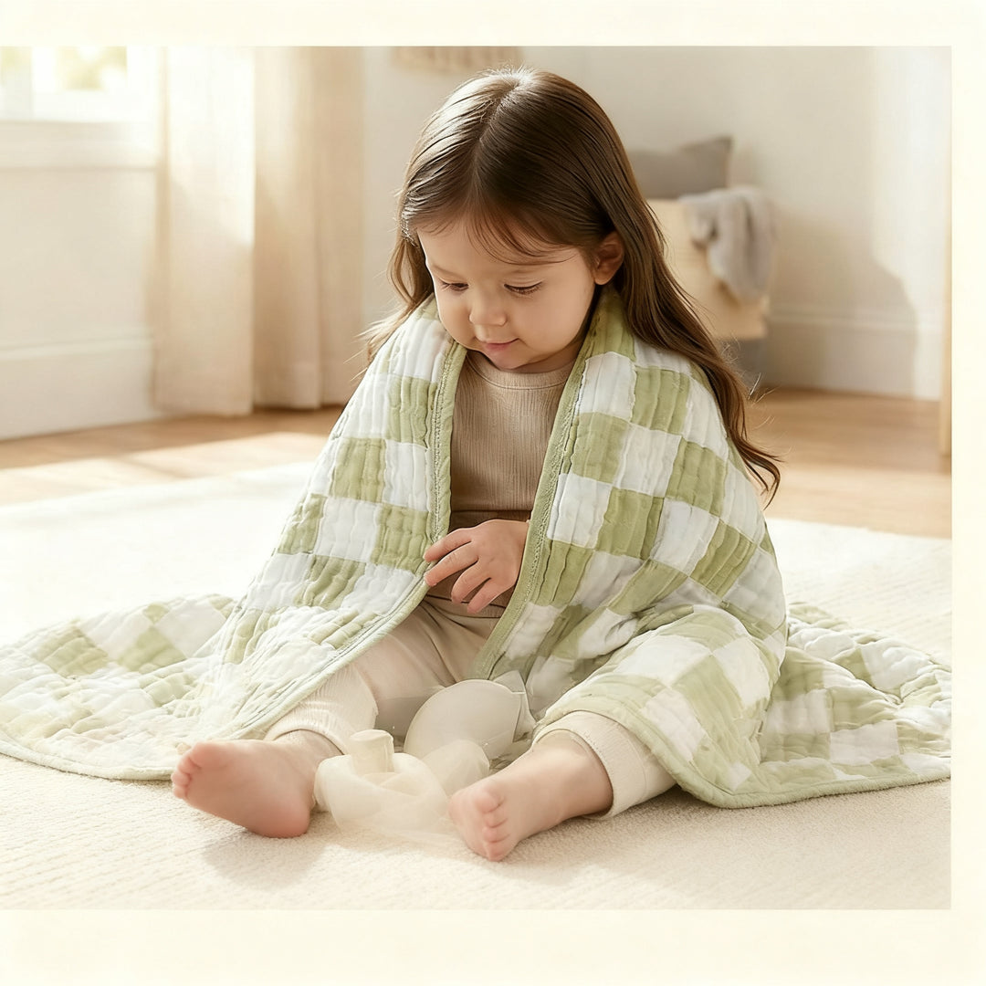 Cotton baby blanket, 6-layer, 103 x 103 cm