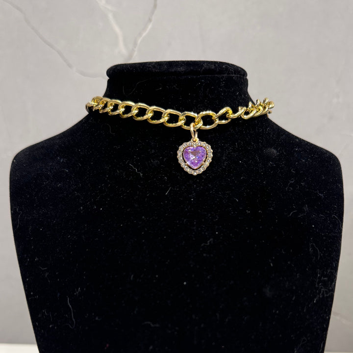 Collar with Crystals and Pearls for Cats and Dogs