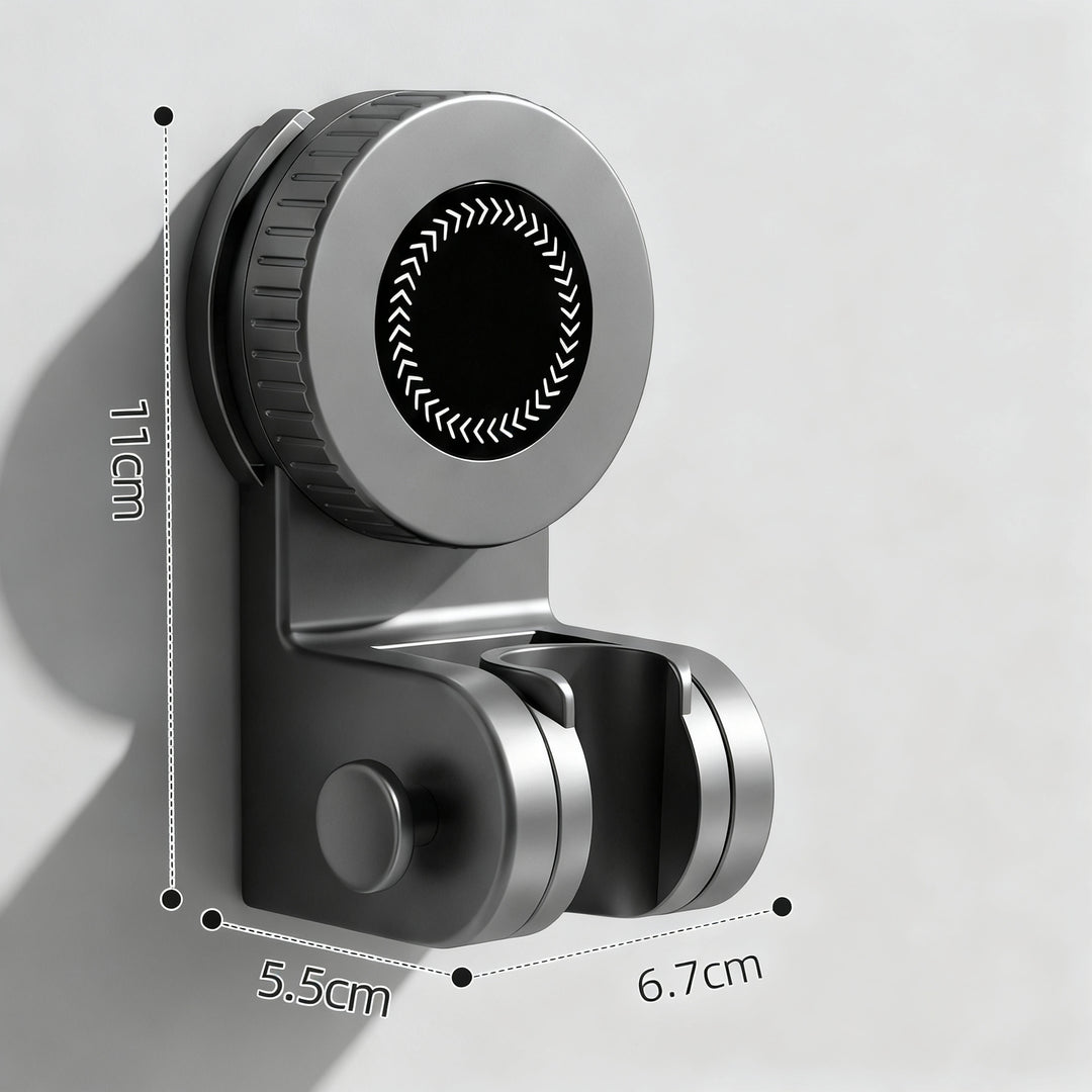 shower head holder with suction cup, 360° rotatable