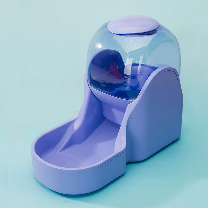 Plastic pet feeding set with water bowl and food bowl