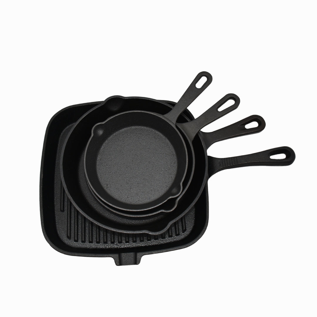 Cast Iron Frying Pan Set, 5-piece