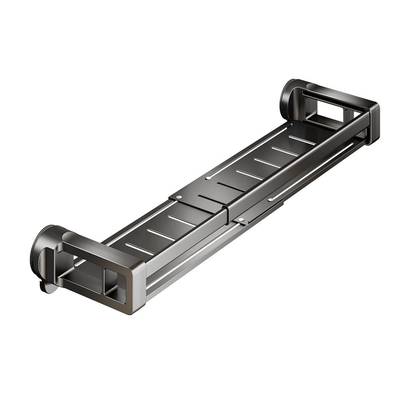 Extendable wall shelf for spices, no drilling