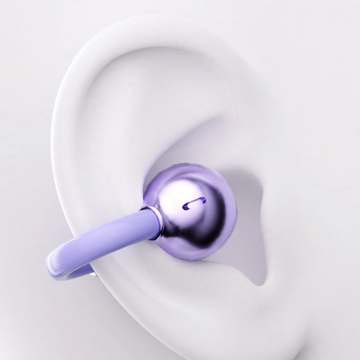 Bluetooth-ear-hook-headphones with voice display