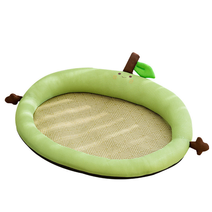 Breathable pet mat with backrest