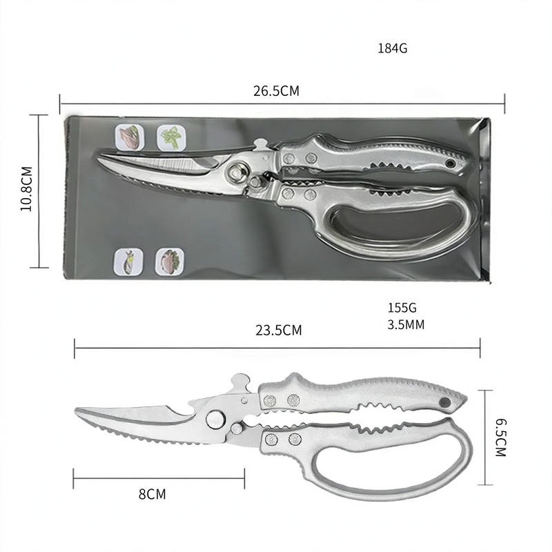 Kitchen scissors made of stainless steel