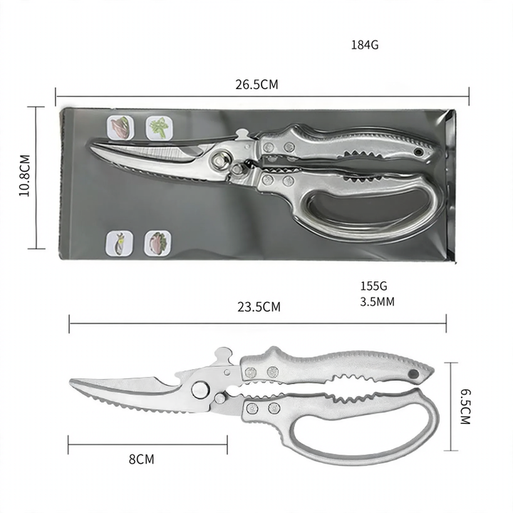 Kitchen scissors made of stainless steel