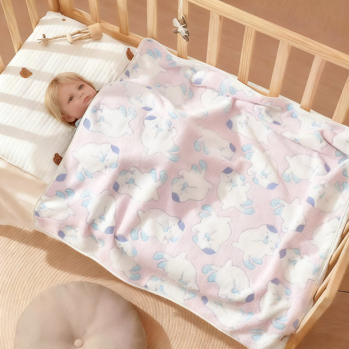 Baby blanket made of coral fleece, 80×80 cm