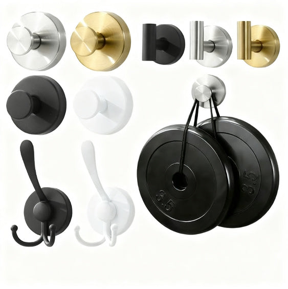 Suction cup hooks made of stainless steel, without drilling