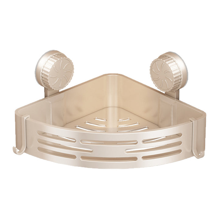Triangle shelf with suction cup, ABS, for bathroom