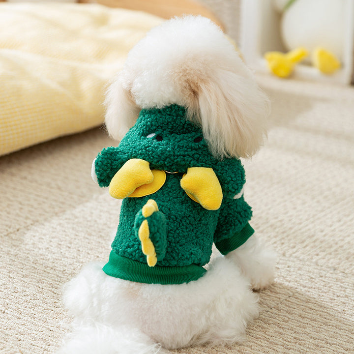 Dog sweater with hood, fleece