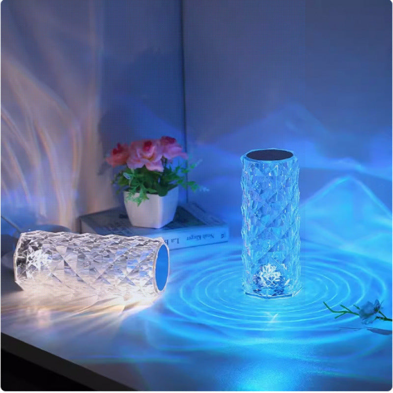 LED crystal light with color change and remote control