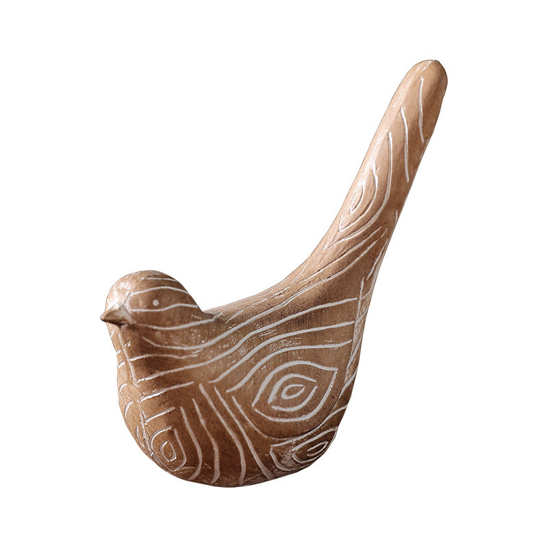 Bird figure made of resin, modern design