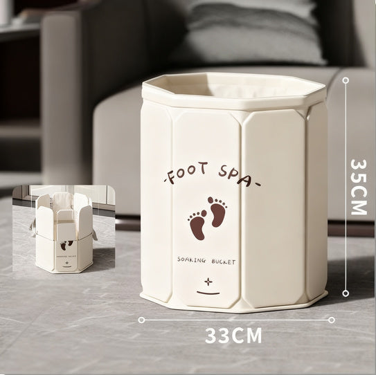 Portable foot bath made of PVC, foldable