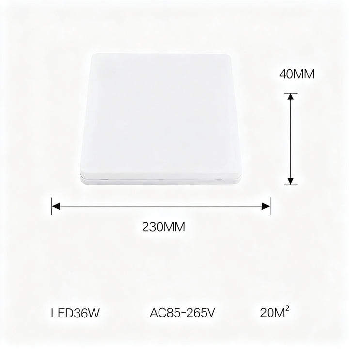 LED ceiling light round, modern, for damp rooms