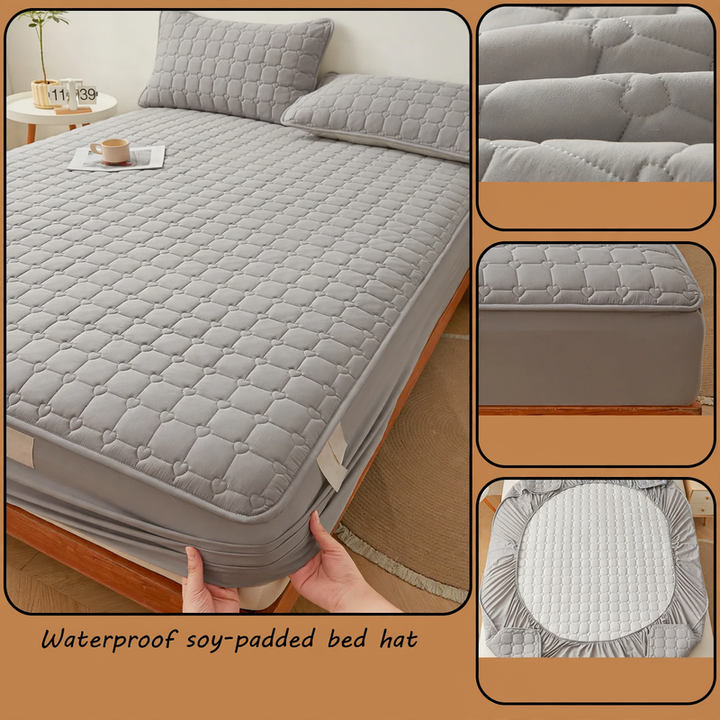 Fitted sheet, synthetic, padded