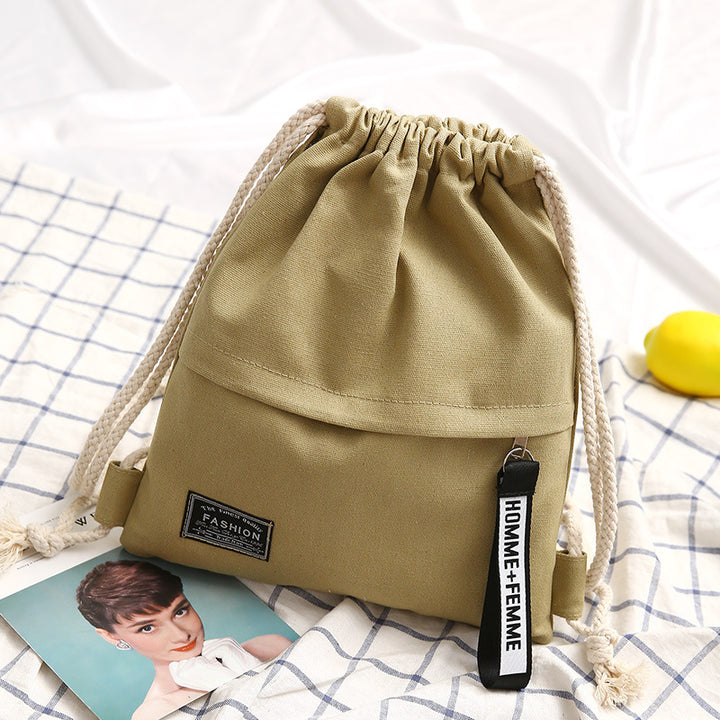 Lightweight backpack made of cotton fabric