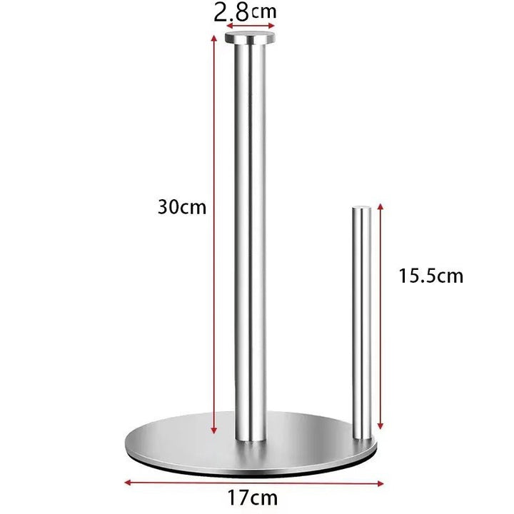 Stainless steel kitchen roll holder