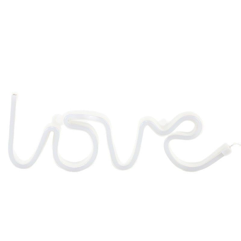 LED Neon Light LOVE, Plastic, Switch Control