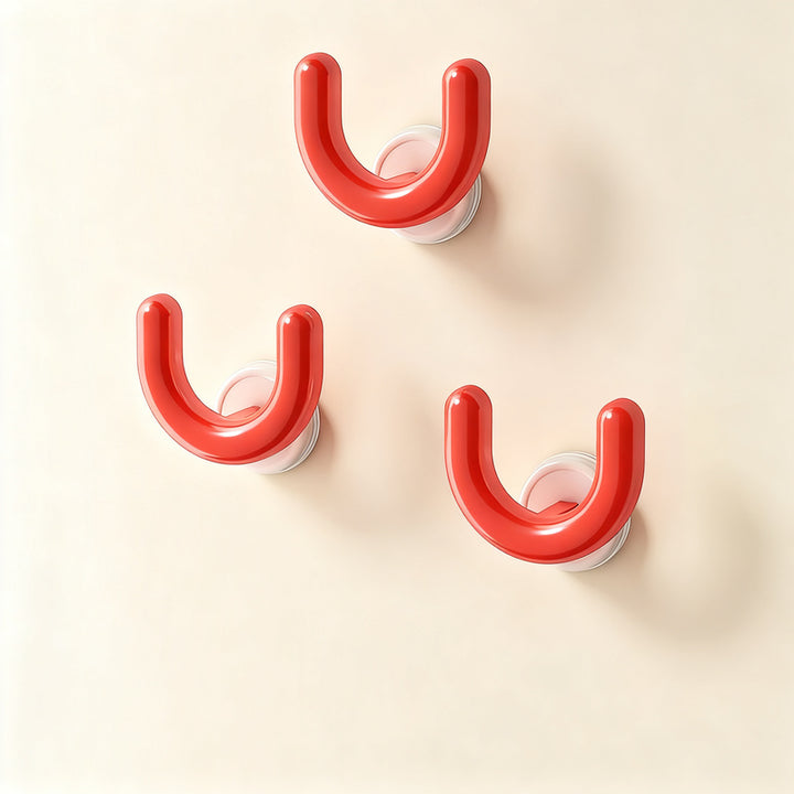 Suction cup slipper rack for bathroom