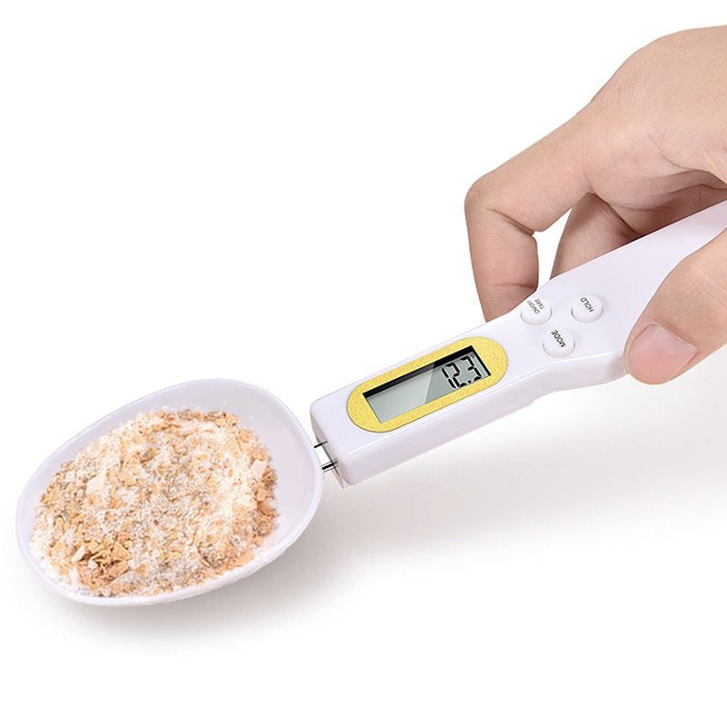 Electronic spoon scale for precise weighing