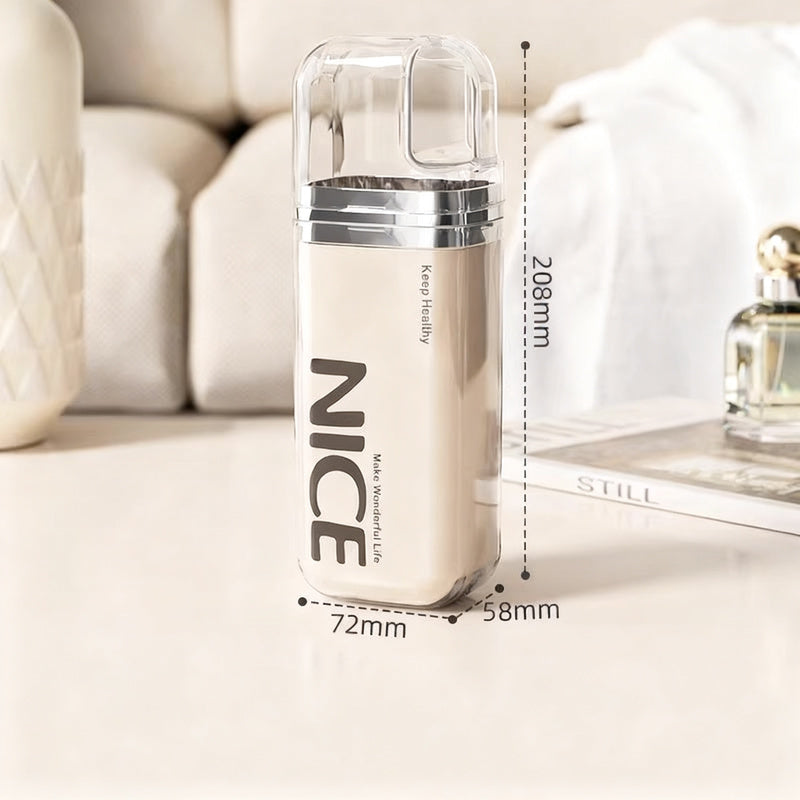 Portable dental care set made of plastic