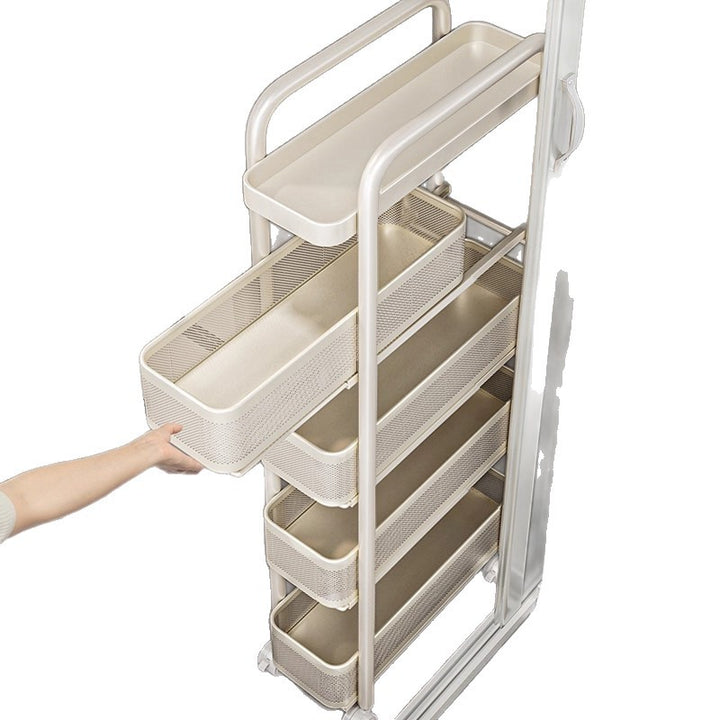 Narrow drawer organizer for kitchen and bathroom