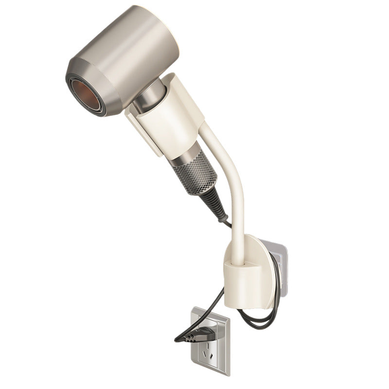 Wall mount for hair dryer, ABS, without drilling