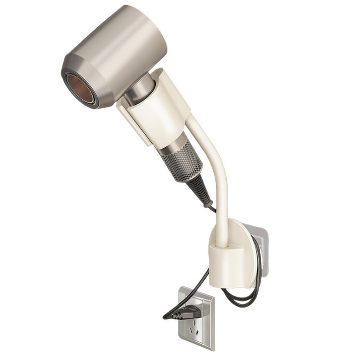 Wall mount for hair dryer, ABS, without drilling
