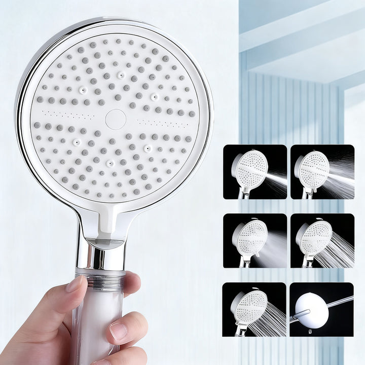 Shower head with filter and massage function
