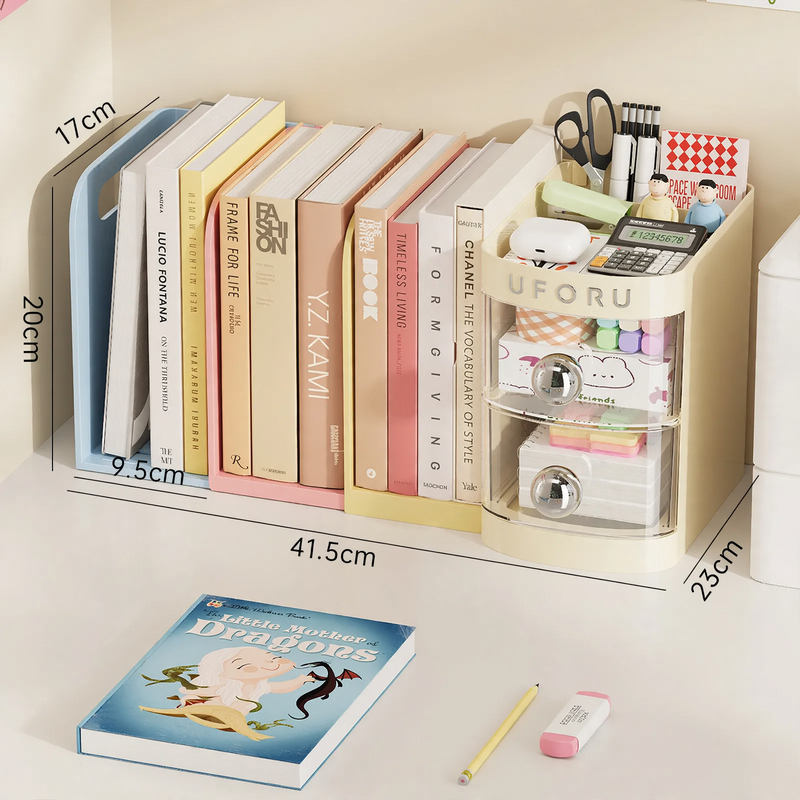 Desk storage box with drawers, model D2074