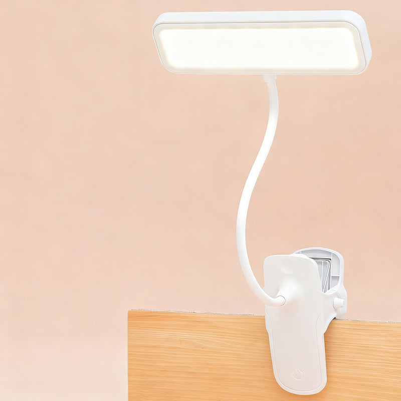 LED clip light with eye protection for learning