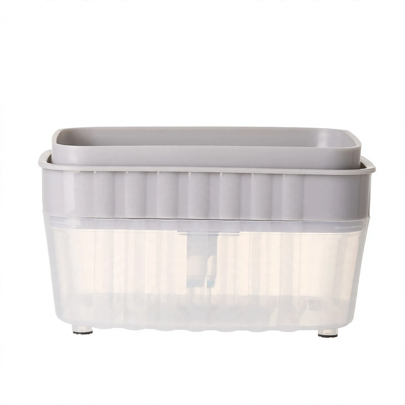 Dish soap dispenser with sponge holder