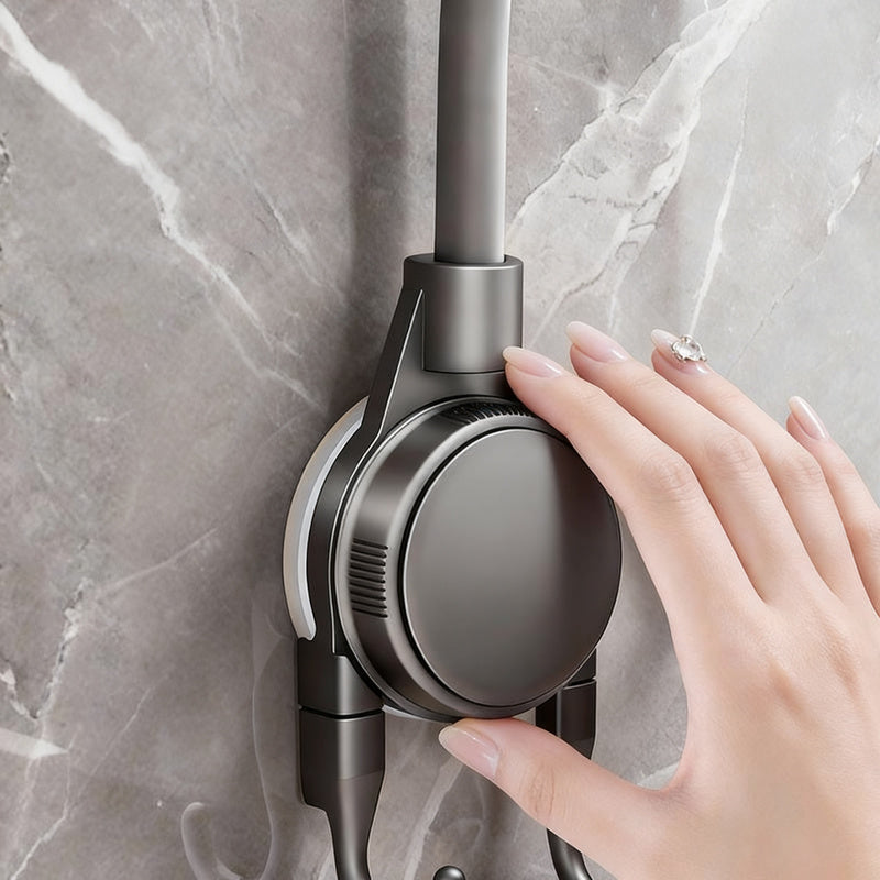 Shower head holder without drilling with suction cup
