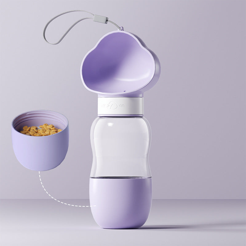 Portable water and food bowls for dogs and cats