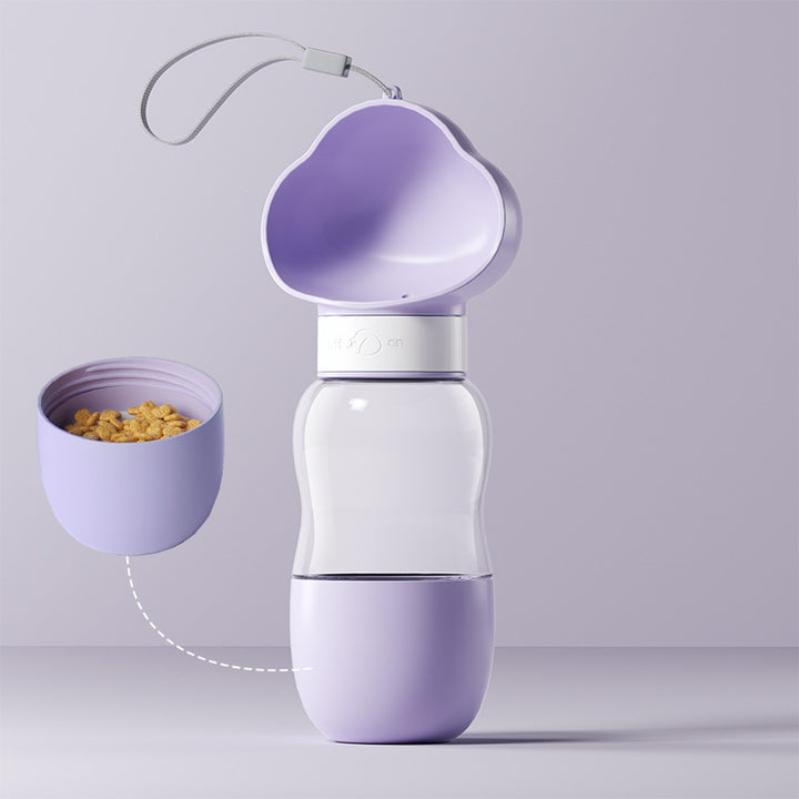 Portable water and food bowls for dogs and cats