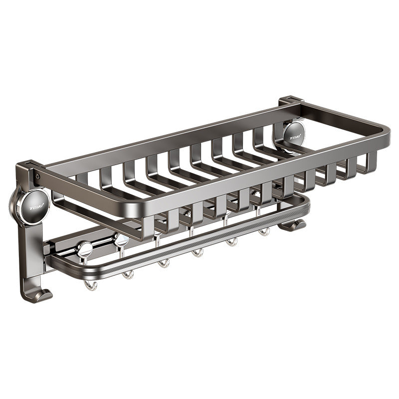 Aluminum suction cup towel holder, modern