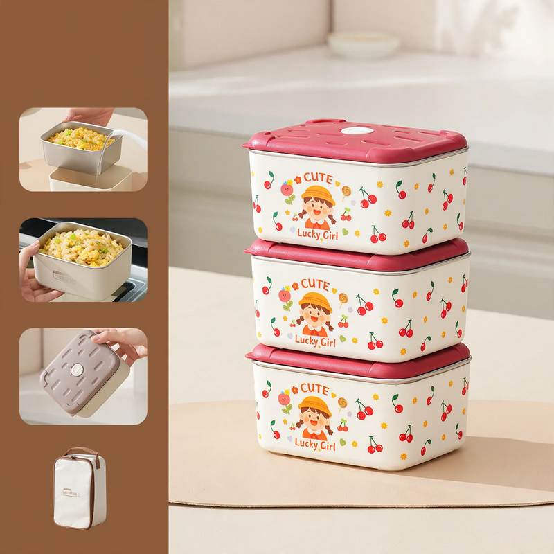 Stainless Steel Lunch Box, Multi-layer, 501–800 ml