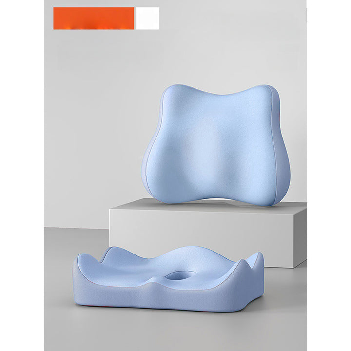 Seat cushion and lumbar support made of polyester