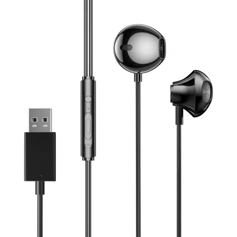 Foreign trade cross-border new model Usb in-ear ENDURANCE RUN 3C tuning with microphone tc mobile phone inline control earphones