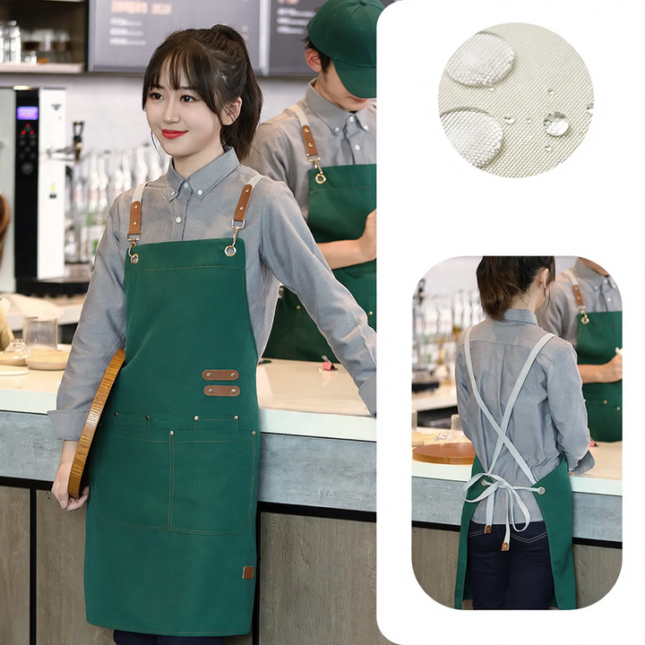 Apron with cross straps