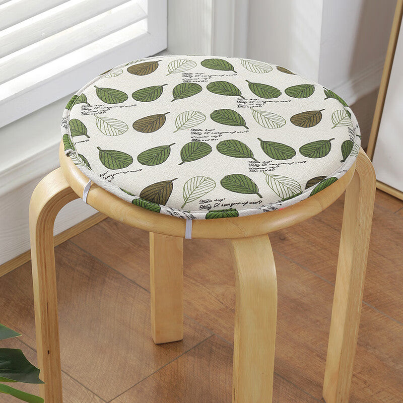 Round seat cushion with foam, non-slip