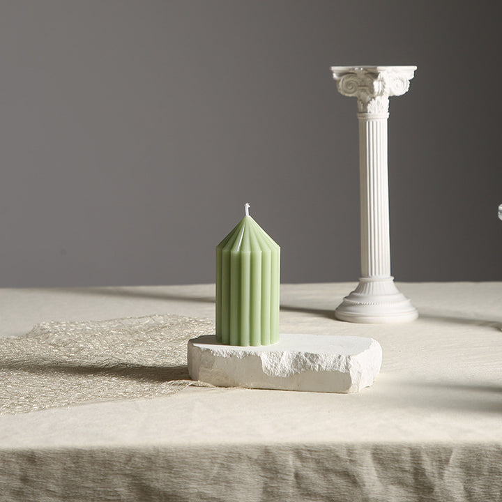 Gear-Scented Candle, Cylinder, Mint Green
