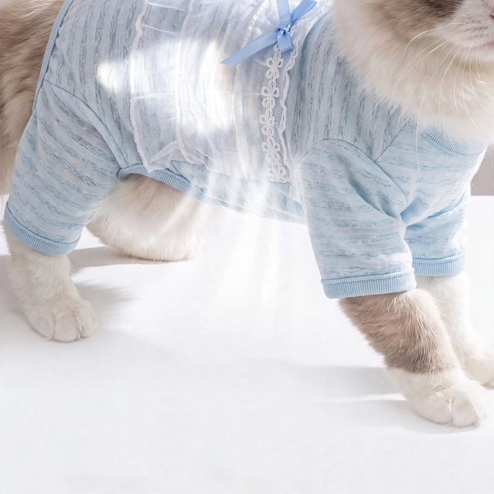 Cat belly protection, thin, four legs, summer