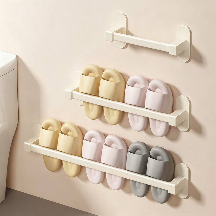 Bathroom slipper holder for hanging