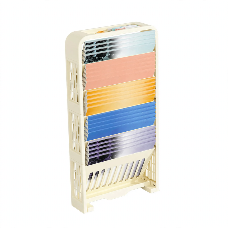 Standing shelf, multi-layered, plastic, movable