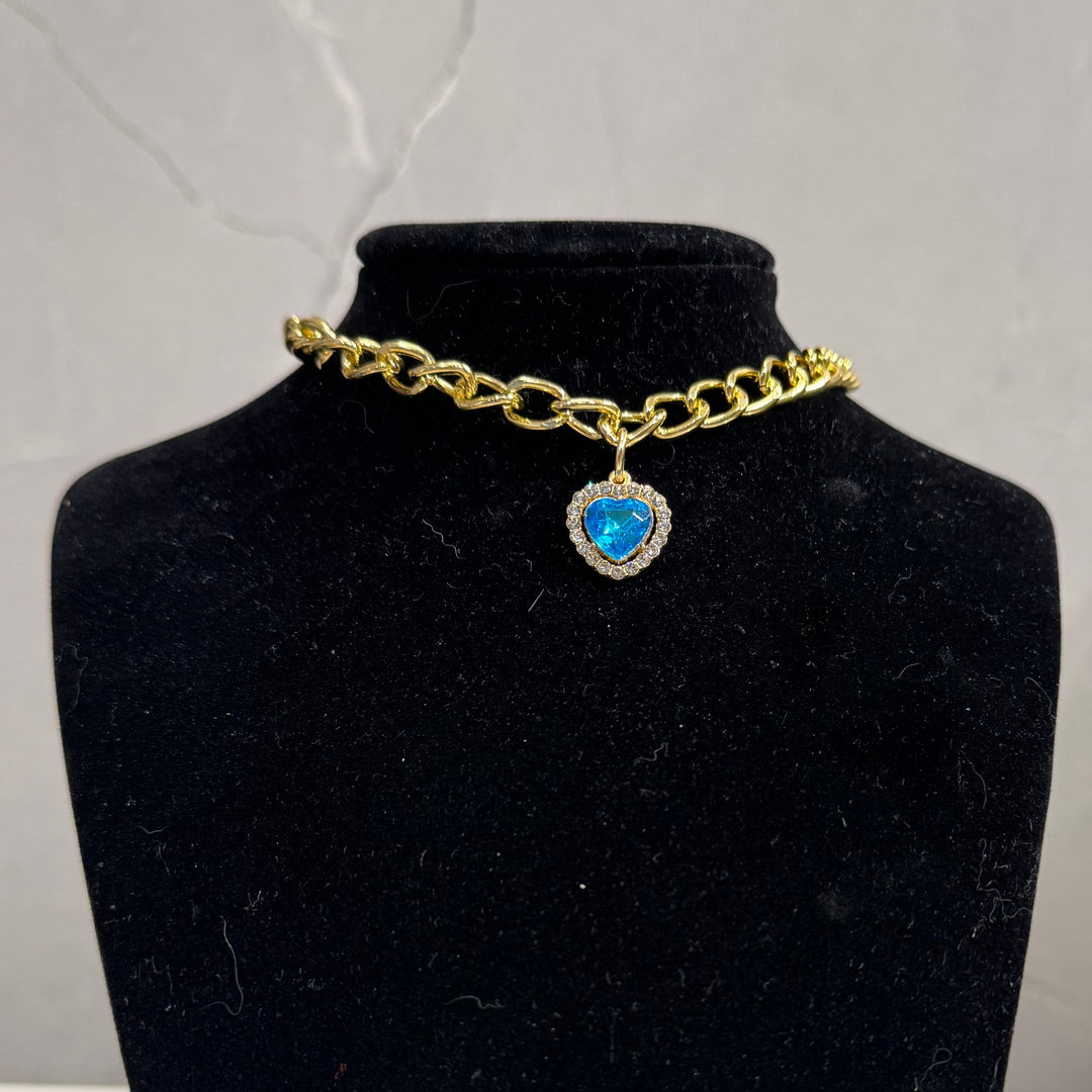 Collar with Crystals and Pearls for Cats and Dogs