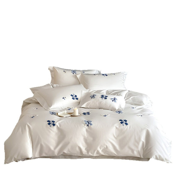 Cotton bedding set, long-staple cotton, 4-piece