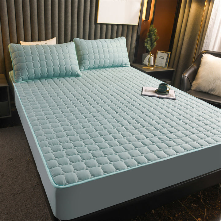 Fitted sheet, synthetic, padded