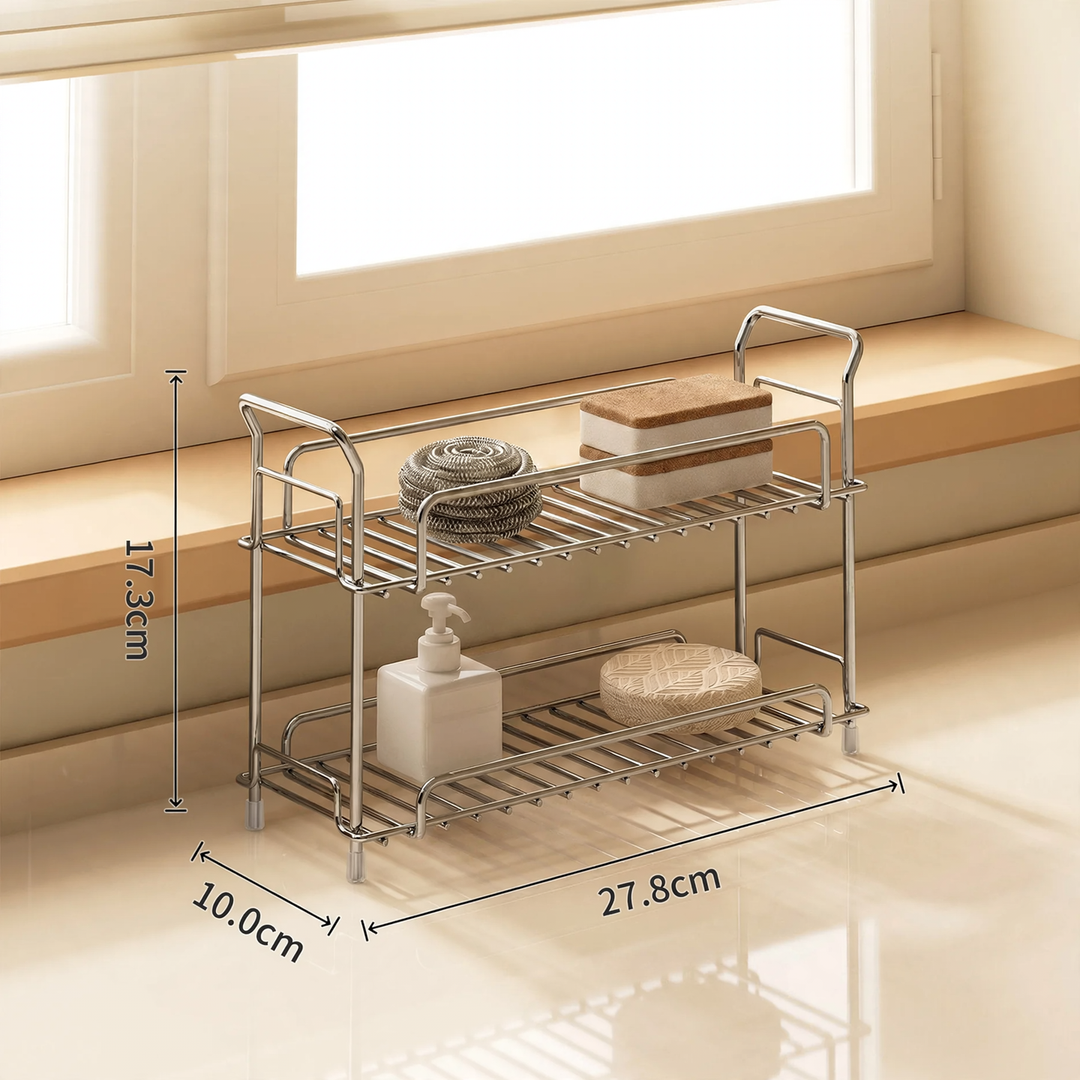 Kitchen drying rack for towels and sponges